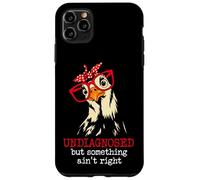 I'm Undiagnosed But Something Aint Right Funny Crazy Chicken Carcasa para iPhone 11 Pro Max