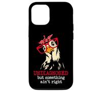 I'm Undiagnosed But Something Aint Right Funny Crazy Chicken Carcasa para iPhone 12/12 Pro