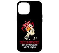 I'm Undiagnosed But Something Aint Right Funny Crazy Chicken Carcasa para iPhone 12 Pro Max