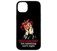 I'm Undiagnosed But Something Aint Right Funny Crazy Chicken Carcasa para iPhone 14 Plus
