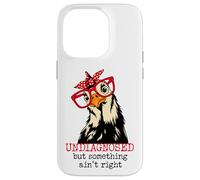 Im Undiagnosed But Something Ain't Right Funny Crazy Chicken Carcasa para iPhone 14 Pro