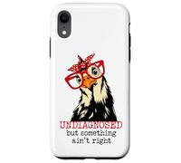 Im Undiagnosed But Something Ain't Right Funny Crazy Chicken Carcasa para iPhone XR