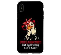 I'm Undiagnosed But Something Aint Right Funny Crazy Chicken Carcasa para iPhone XS Max