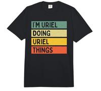 I'm Uriel Doing Uriel Things - Cita Personalizada Divertida Comfort Colors Adult Heavyweight T-Shirt