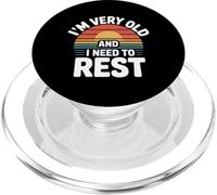 I'm Very Old and I Need To Rest Jubilación de Ancianos - PopSockets PopGrip para MagSafe
