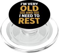 I'm Very Old and I Need To Rest Jubilación de Ancianos - PopSockets PopGrip para MagSafe