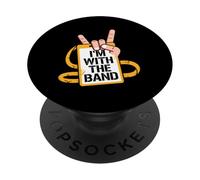 Im with The Band Rock On Music - Cita para fanáticos PopSockets PopGrip Adhesivo
