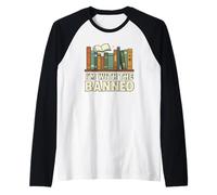 I'm with The Banned Book Lover Library Graphic Camiseta Manga Raglan