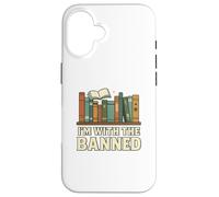 I'm with The Banned Book Lover Library Graphic Carcasa para iPhone 16