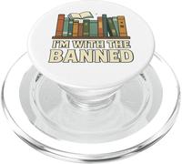 I'm with The Banned Book Lover Library Graphic PopSockets PopGrip para MagSafe