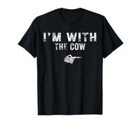 I'm with The Cow Couples Matching Costume Easy Halloween Camiseta