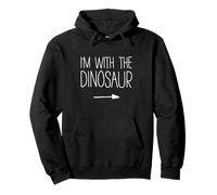 I'm with The Dinosaur - Disfraz de Camiseta para Adultos, niños, Hombres y Mujeres Sudadera con Capucha