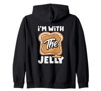 I'm with The Jelly Peanut Butter Pareja Amigo Coincidencia Sudadera con Capucha