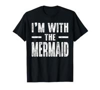 I'm with The Mermaid Couples Matching Easy Halloween Costume Camiseta