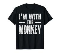 I'm with The Monkey Couples Matching Easy Halloween Costume Camiseta