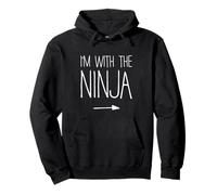 I'm with The Ninja Shirt - Disfraz para Adultos, niños, Hombres y Mujeres Sudadera con Capucha