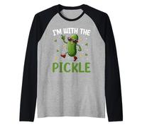 I'm with The Pickle Camiseta Manga Raglan
