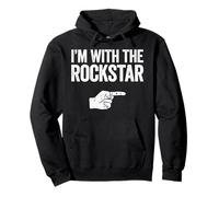 I'm with The Rockstar Shirt - Disfraz de Estrella de Rock a Juego Sudadera con Capucha