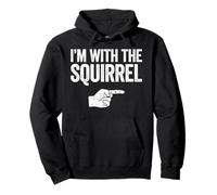 I'm with The Squirrel - Disfraz de Ardilla a Juego Sudadera con Capucha