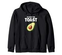 I'm with The Toast - Pareja de Disfraces de Halloween a Juego Sudadera con Capucha