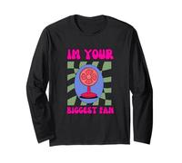 Im Your Biggest Fan Funny Positivo Juego de Palabras Manga Larga