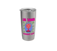 Im Your Biggest Fan Funny Positivo Juego de palabras Vaso térmico de acero inoxidable de doble pared