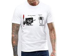 I'm Your Father Print Men's Fashion Short Sleeve Summer O Neck Cool Tops White L