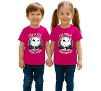 I'm Your Nightmare Jack Skellington Before Christmas Film | Camiseta de Navidad para niños, Rosa., 152