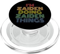 I'm Zaiden Doing Zaiden Things Funny Nombre Personalizado PopSockets PopGrip para MagSafe