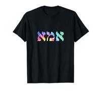 Ima Jewish Mom Pretty Tie Dye Letras hebreas Camiseta gráfica económica