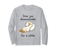 Ima Jus Disassociate For a While Funny Goose Meme Nap Sleepy Manga Larga