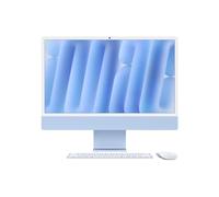 iMac Apple 24 ecran retina 4,5K 512GO SSD 16 GO RAM Puce M4 CPU 10 coeurs GPU 10 coeurs Bleu