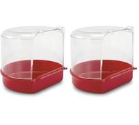 IMAC Bañera Externa, Colores Variados para Pájaros (Paquete de 2)