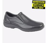 IMAC Blayney Cuero Hombre Casual Formal Vestido Diario Zapatos de Trabajo Negros