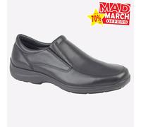 IMAC Blayney Cuero Hombre Casual Formal Vestido Diario Zapatos de Trabajo Negros