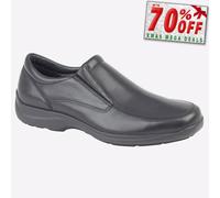 IMAC Blayney Cuero Hombre Casual Formal Vestido Diario Zapatos de Trabajo Negros
