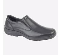 IMAC Blayney Cuero Hombre Casual Formal Vestido Diario Zapatos de Trabajo Negros