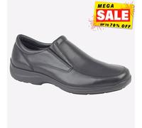 IMAC Blayney Cuero Hombre Casual Formal Vestido Diario Zapatos de Trabajo Negros
