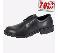 IMAC Gibson Cuero Hombre Elegante Moda Informal Impermeable Zapatos Negros