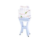 IMAC Jaula Pájaros MATILDE, 58 x 38 x 71/143 cm, Blanco-Azul, Pájaros