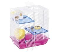 IMAC Jaula Roedor CRICETI 7, Blanco-Verde para Pequeños Mamíferos