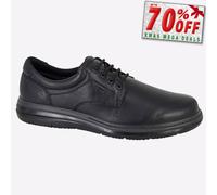 IMAC Milton Clásico Hombre Cómodo Impermeable Zapatos Negros (Extra Ancho)