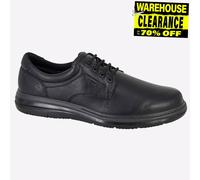 IMAC Milton Clásico Hombre Cómodo Impermeable Zapatos Negros (Extra Ancho)