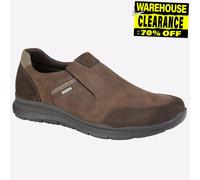 Imac Northwich Hombres ZAPATOS De Cuero Casual Impermeables De Confort Marrón