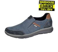 IMAC Northwich Zapatos Hombre Cuero Casual Impermeable Tiempo Libre Azul Marino