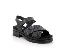 imac spa D.saby, Sandalia con talón Mujer, Negro, 35 EU