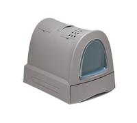 Imac Bandeja Higiénica Arenero - Sanitaria Gatera Cubierto Caja De Arena WC Gatos Zuma 40 x 42,5 x 56 cm Gris