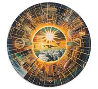 Image Collage 1000 Pieces Science Fiction Jigsaw Puzzles For Adults Family Challenge Toys Stress Relieving Entertainment Exercise The Memory of The Brain for Adults And Kids, Age 12 Years Up 1000pcs (