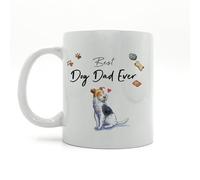 Image Industry Taza de cerámica Best Dog Dad Fox Terrier - Regalo para él - Taza de café - Amantes del café - Dog Dad