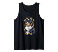 Imagen artística de Perro Aussie Dog Lover Majestic Camiseta sin Mangas
